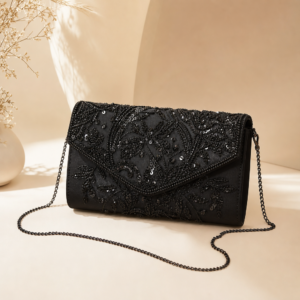 Embellished Clutch (Black)